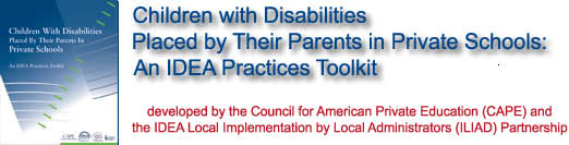 Children with Disabilities in Private Schools